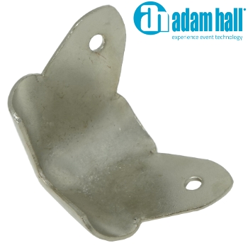 4023: Adam Hall Case Corner two-leg, nickel-plated