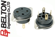 VTB4-ST-G: Belton UX4 4-Pin valve base, gold plated solder lugs