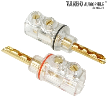 SC-04GP: Yarbo gold plated BFA banana plugs (pair)