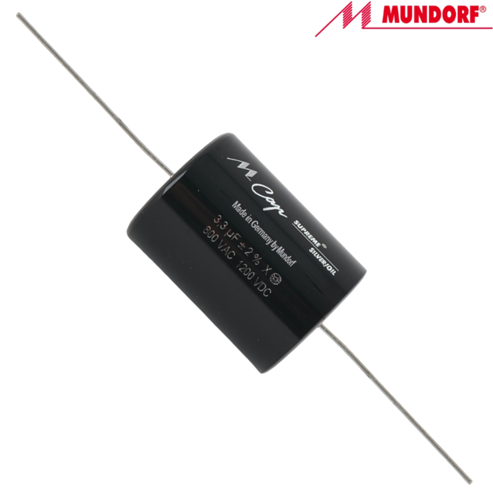 SUP SO 3 3 3 3uF 1200Vdc Mundorf MCap Supreme Silver Oil Capacitor