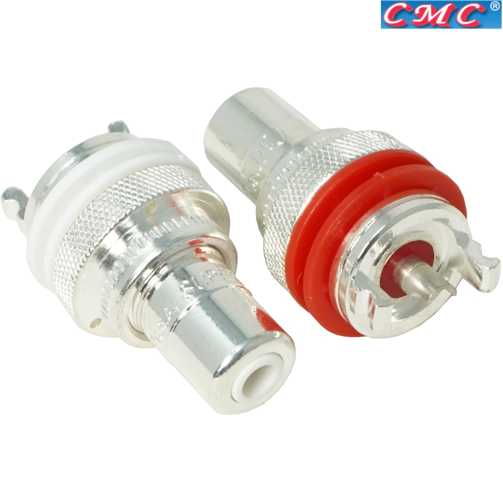 CMC-805-2.5CUR-AG thick silver plate RCA sockets