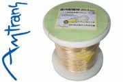 Amtrans OFC gold plated wire, 0.4mm dia, with PFA sleeving