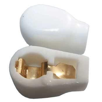 SKAC06G: 6mm anode cap, gold plated