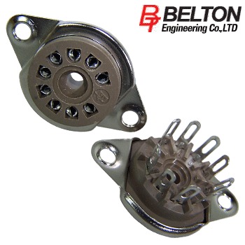 VT9-ST-2: Belton B9A chassis mount valve base, mount from above