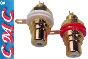 CMC-803-F, Gold plated RCA socket - DISCONTINUED