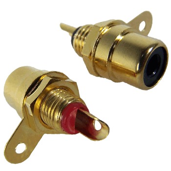 Gold plated Uninsulated RCA sockets