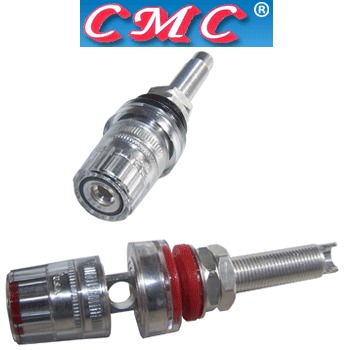CMC-858-L-AG Silver plated, long speaker posts