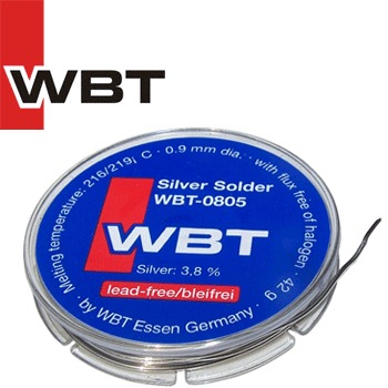 WBT-0805 3.8% silver solder, 0.9mm diameter, 42g reel
