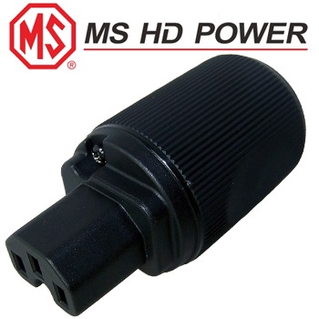 MS9315: MS HD Power IEC Plug, polished un-plated