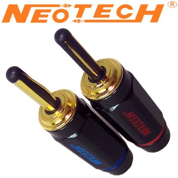 Neotech NCB-80 GD OFC Copper, Gold Plated Banana Plugs