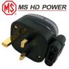MS328G: MS HD Power 13A UK mains plug, Gold plated