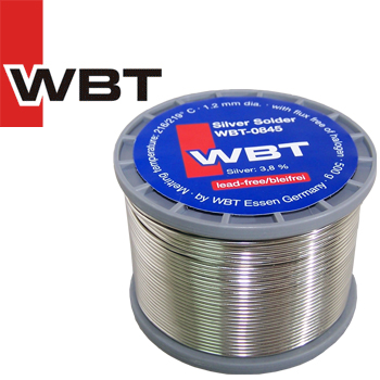 WBT-0845 3.8% silver solder, 1.2mm diameter, 500g reel