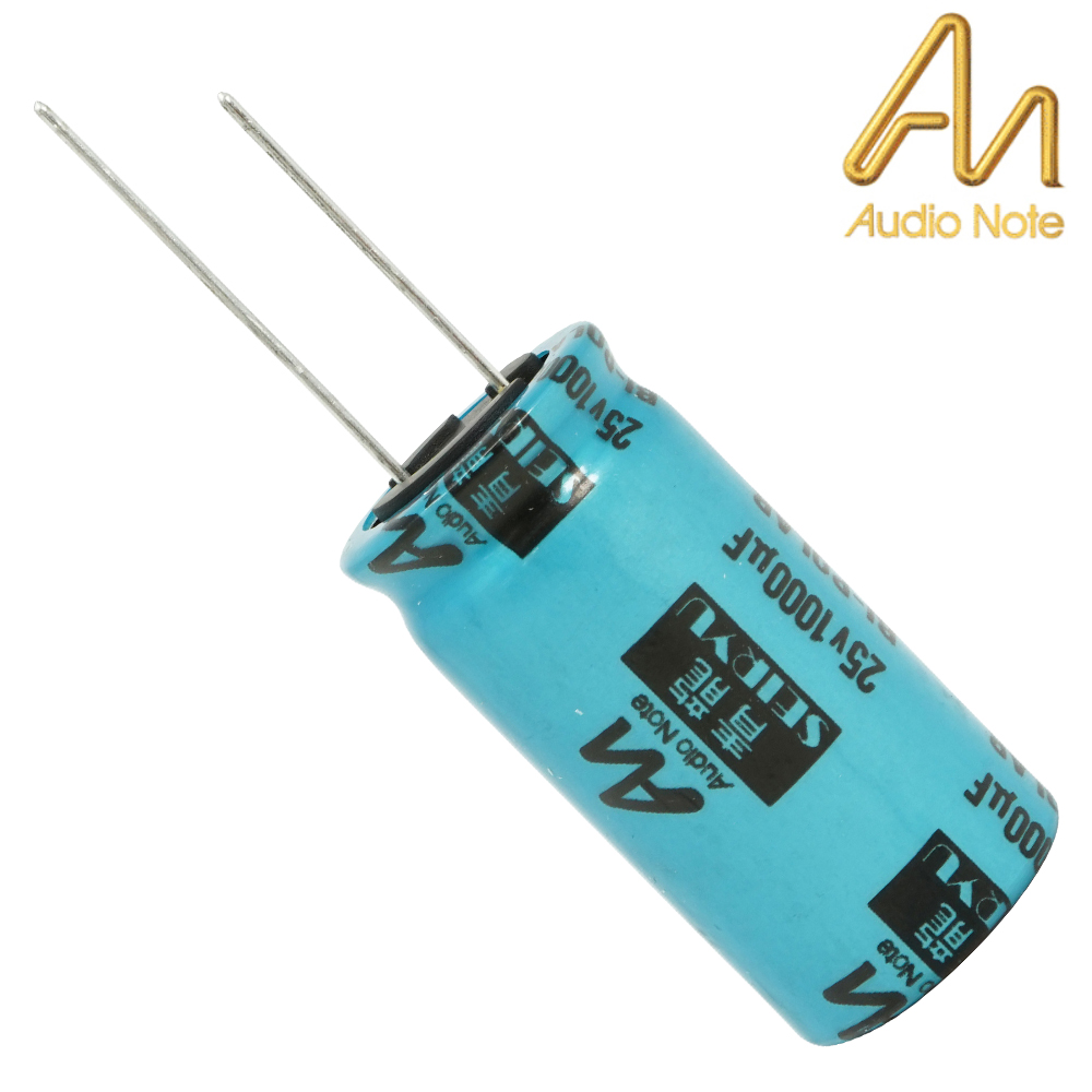 CAP-100-S-1000U-25V-NP: 1000uF 25Vdc Audio Note Seiryu NON-POLAR Electrolytic Capacitor
