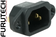 Furutech Gold-plated IEC Inlet Socket - Screw fit