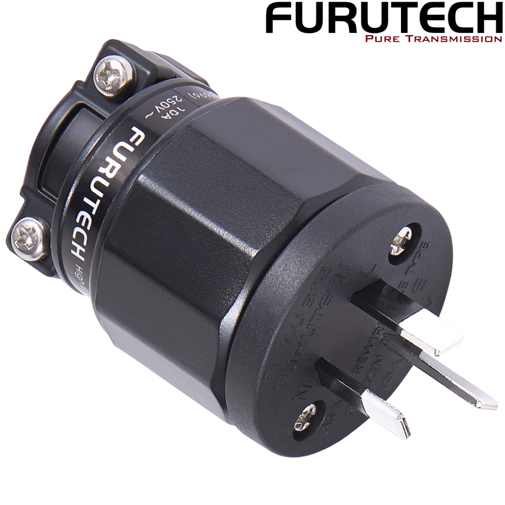Furutech FI-AU3112-N1 Pure Copper Rhodium-plated AU/NZ Mains Connector