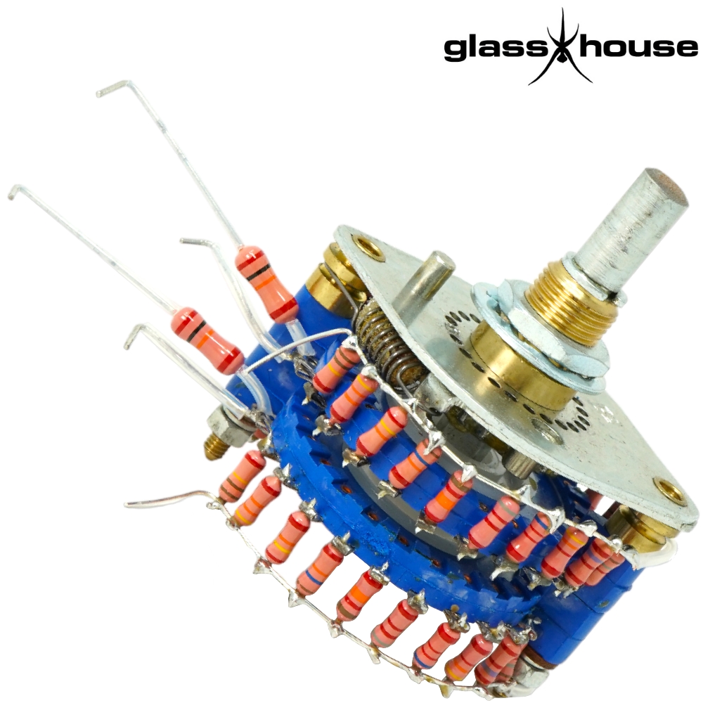 Glasshouse / NOS Audio Note 2-pole 23-way switch / Stereo Shunt Stepped Attenuator