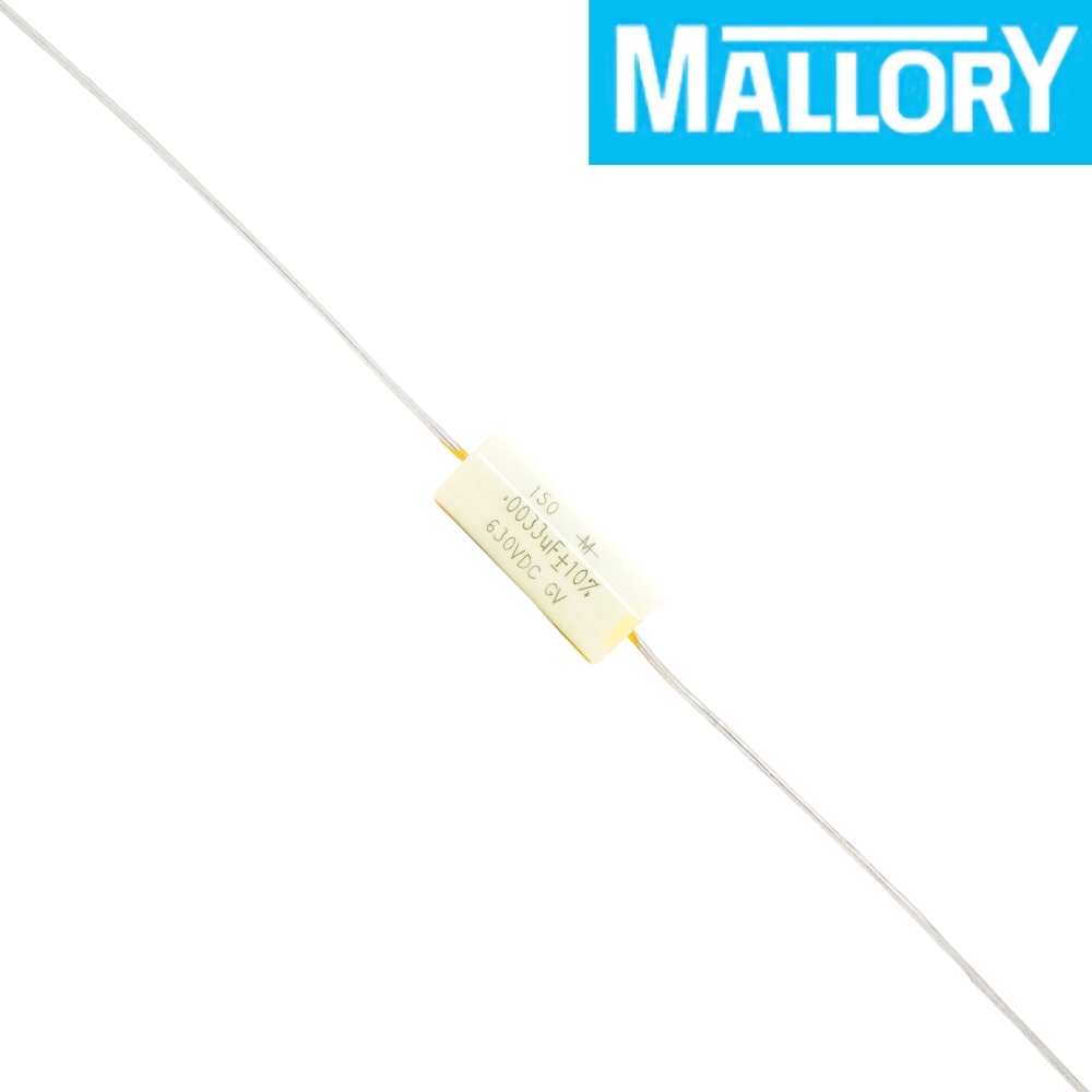 150M-060: 0.0033uF 630Vdc Mallory M150 Polyester Capacitor