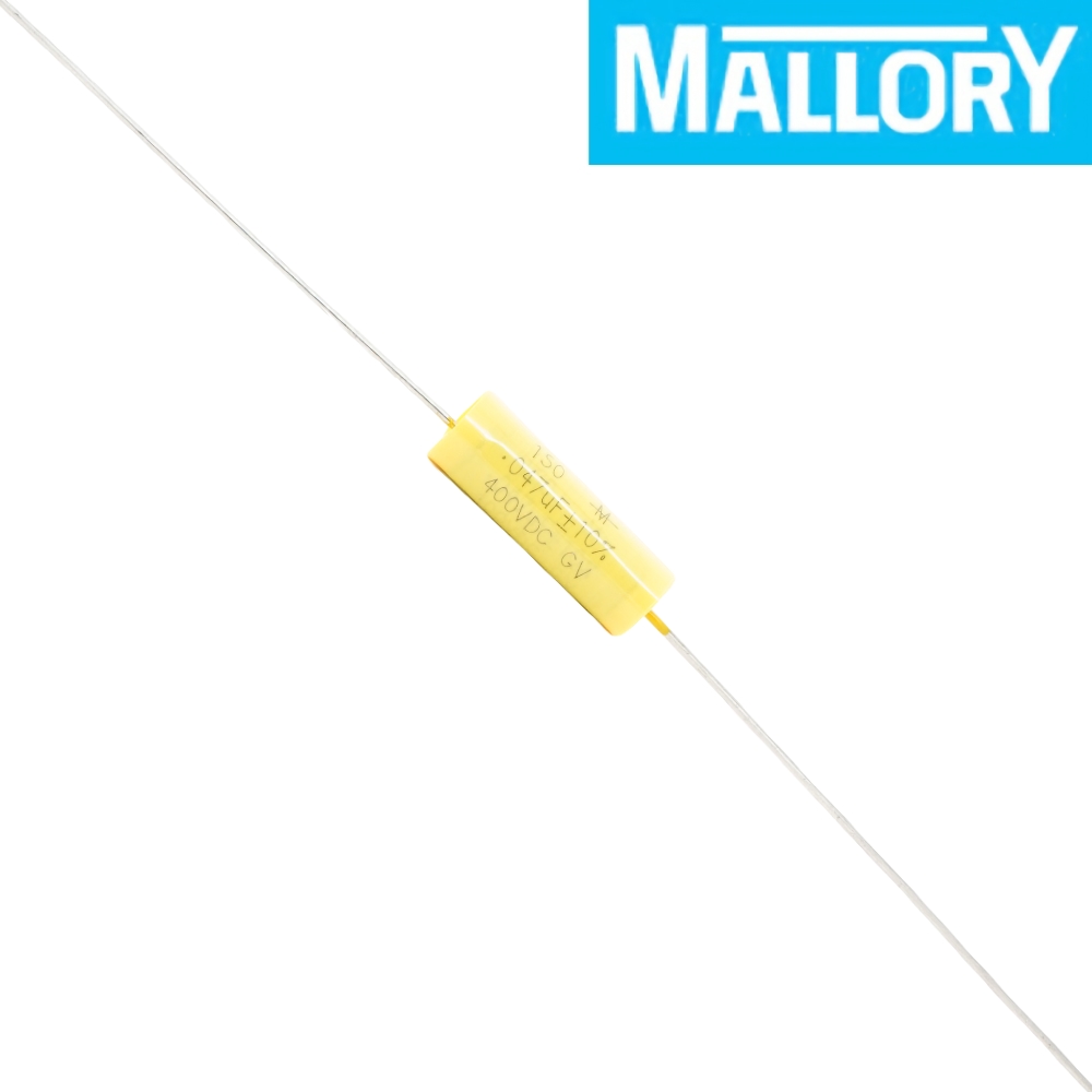 150M-205: 0.047uF 400Vdc Mallory M150 Polyester Capacitor