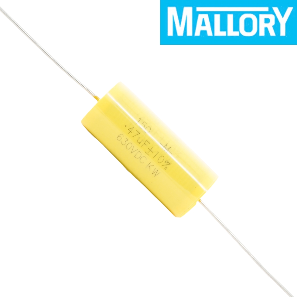 150M-330: 0.47uF 630Vdc Mallory M150 Polyester Capacitor