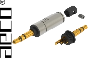 AECO AT3-1351G 3.5mm Stereo Jack, Tellurium Copper Gold-plated
