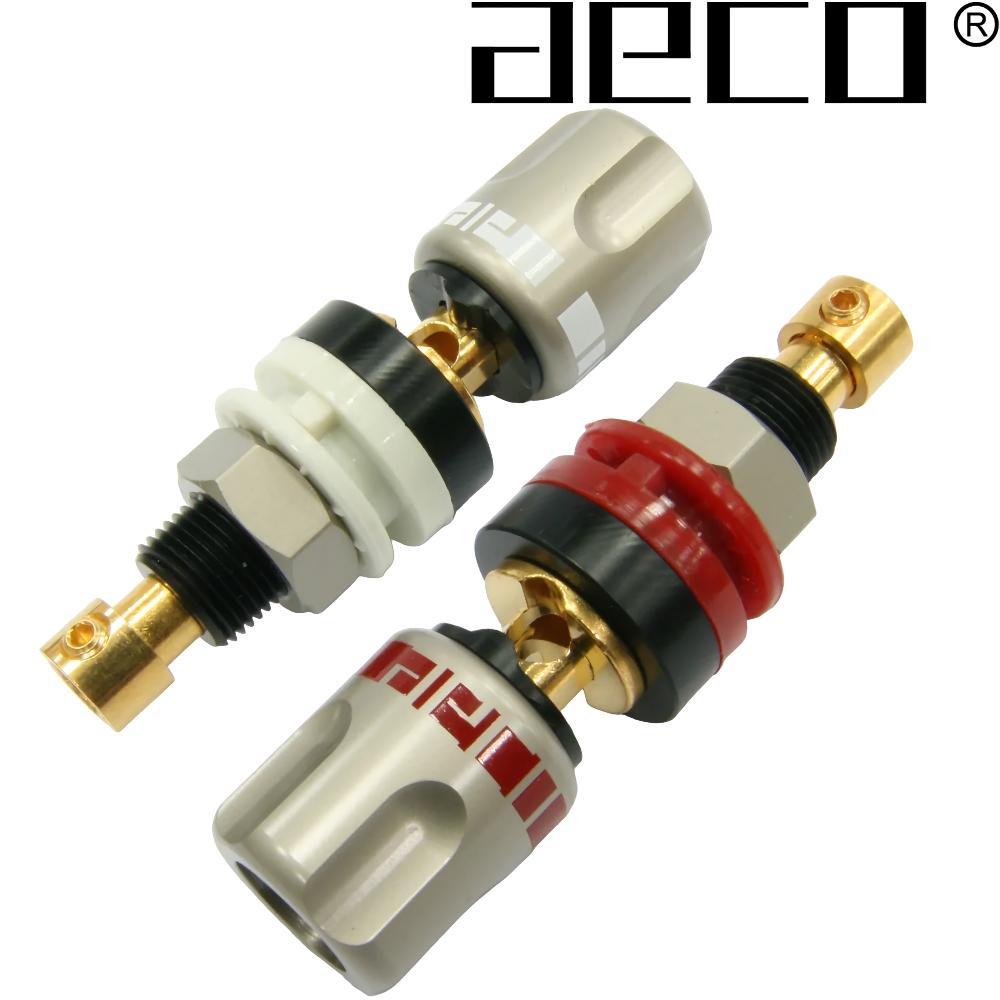 AECO ABI-0611G Speaker Binding posts, Tellurium Copper Gold-plated