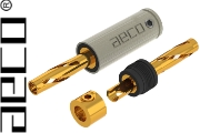 AECO ABP-1111 Banana Plugs, Tellurium Copper Gold-plated