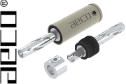 AECO ABP-1111S Banana Plugs, Tellurium Copper Silver-plated