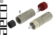 AECO ARP-4055 RCA Plugs, High-Purity Silver 