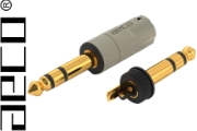 AECO AT6-1231G 6.3mm Stereo Jack, Tellurium Copper Gold-plated