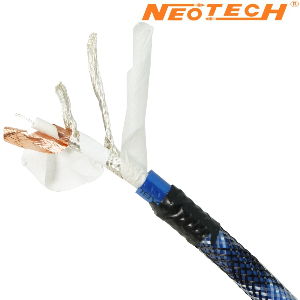 NEVD-1001: Neotech UP-OCC Silver Digital Cable - 75 Ohm (0.5m)