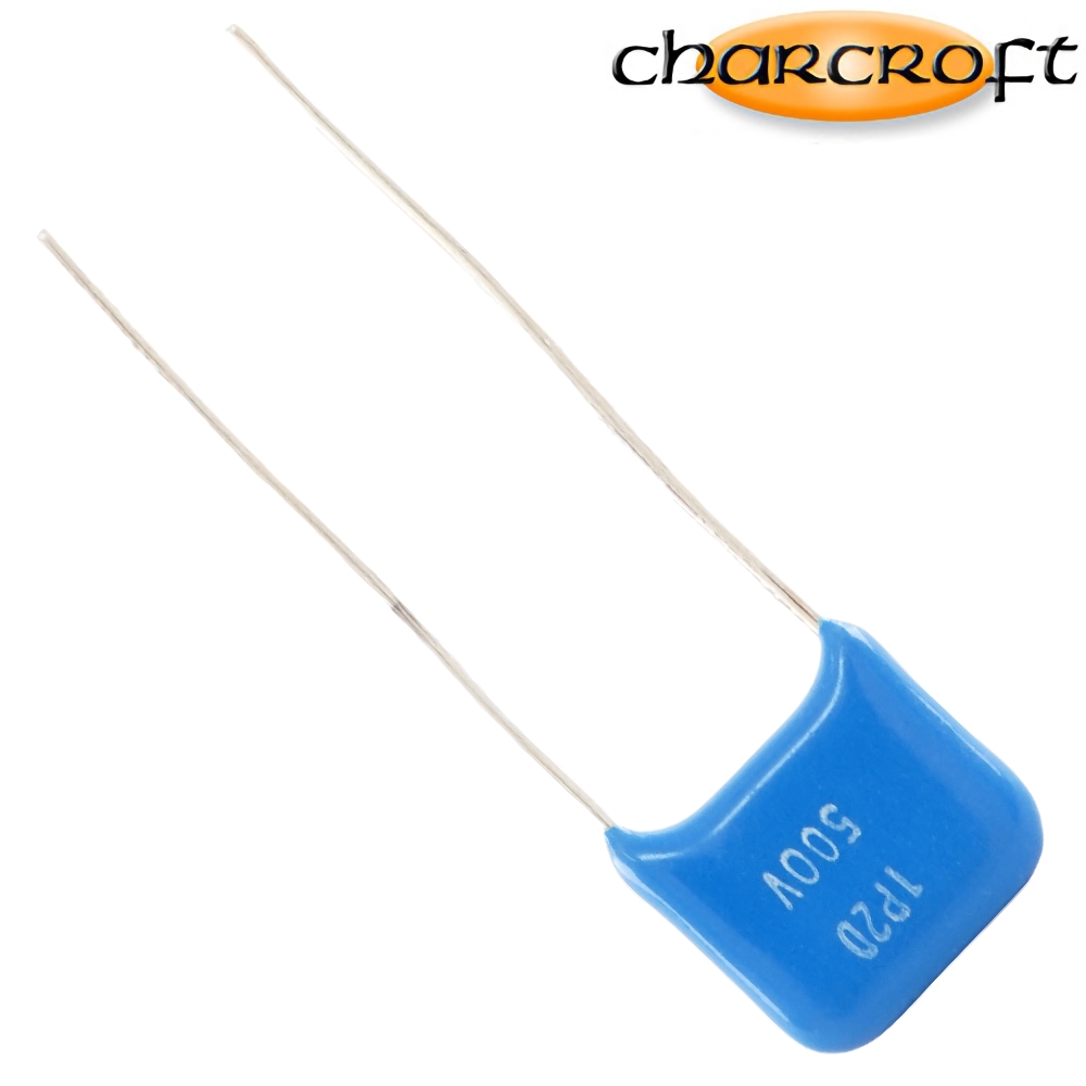 CA1D 1.2PF: 1.2pF 500Vdc Charcroft Audio Silver Mica Capacitor