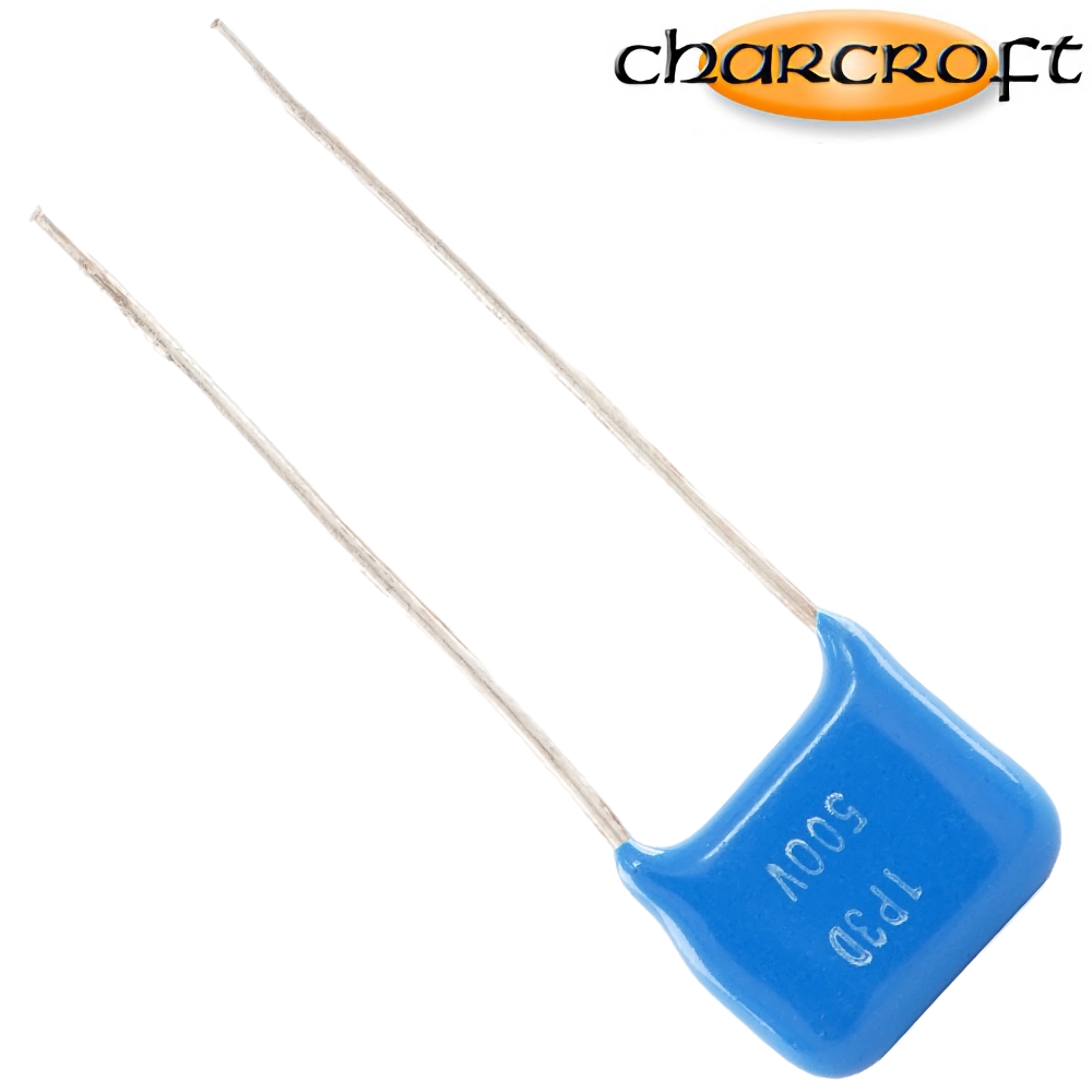 CA1D 1.3PF: 1.3pF 500Vdc Charcroft Audio Silver Mica Capacitor