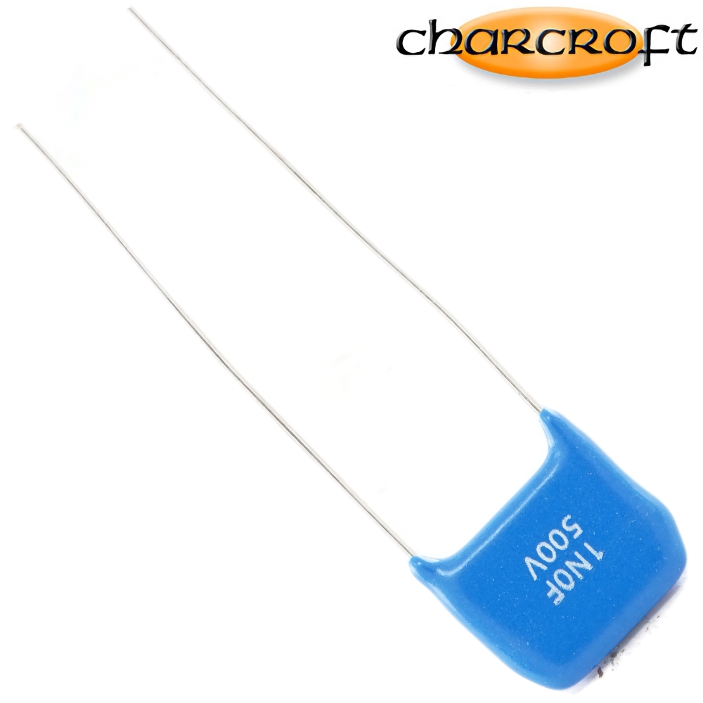 CA1D 1000PF: 1000pF 500Vdc Charcroft Audio Silver Mica Capacitor