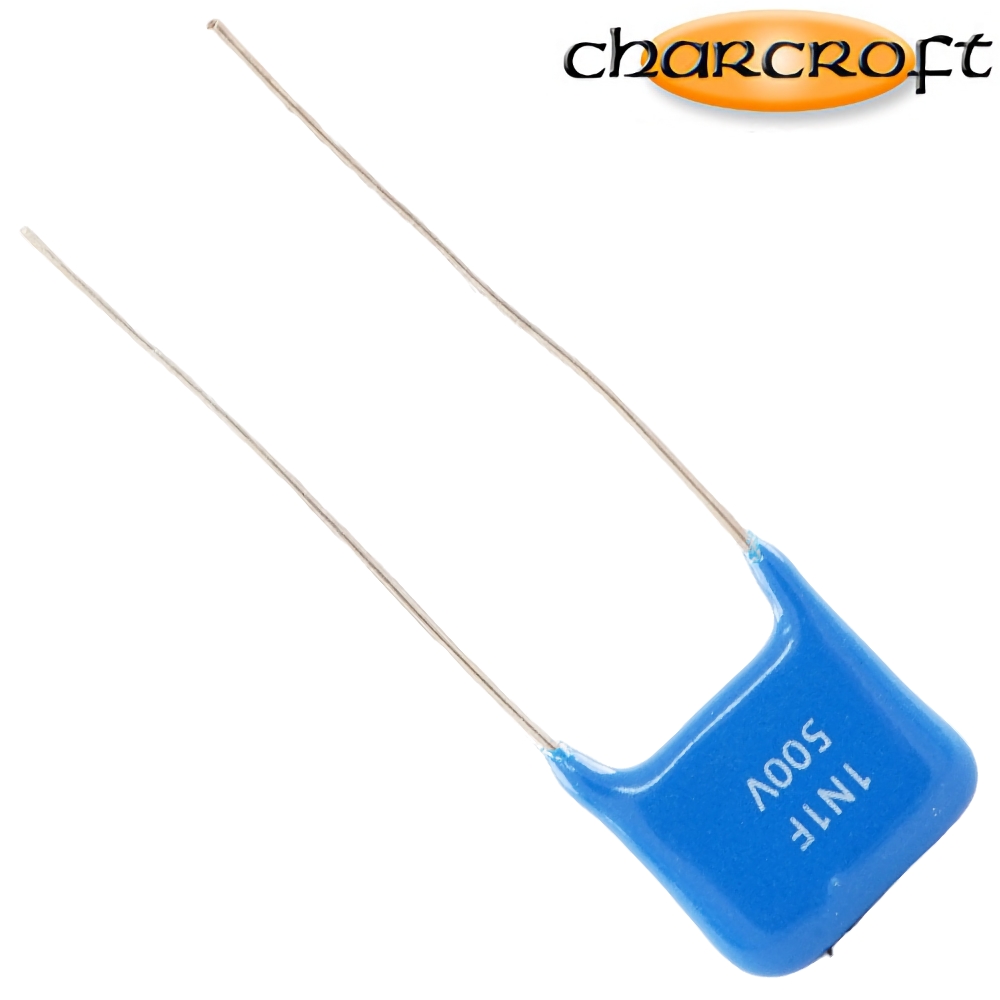 CA1D 1100PF: 1100pF 500Vdc Charcroft Audio Silver Mica Capacitor