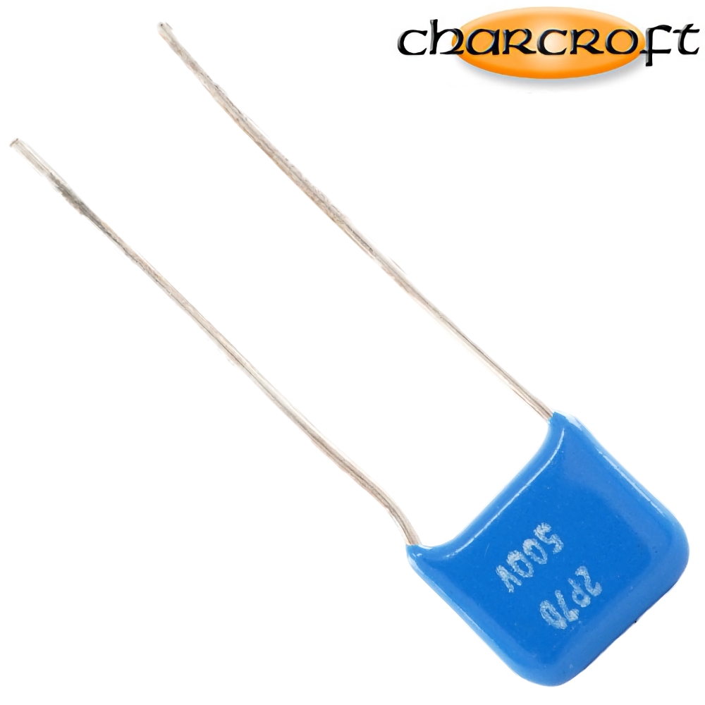 CA1D 2.7PF: 2.7pF 500Vdc Charcroft Audio Silver Mica Capacitor