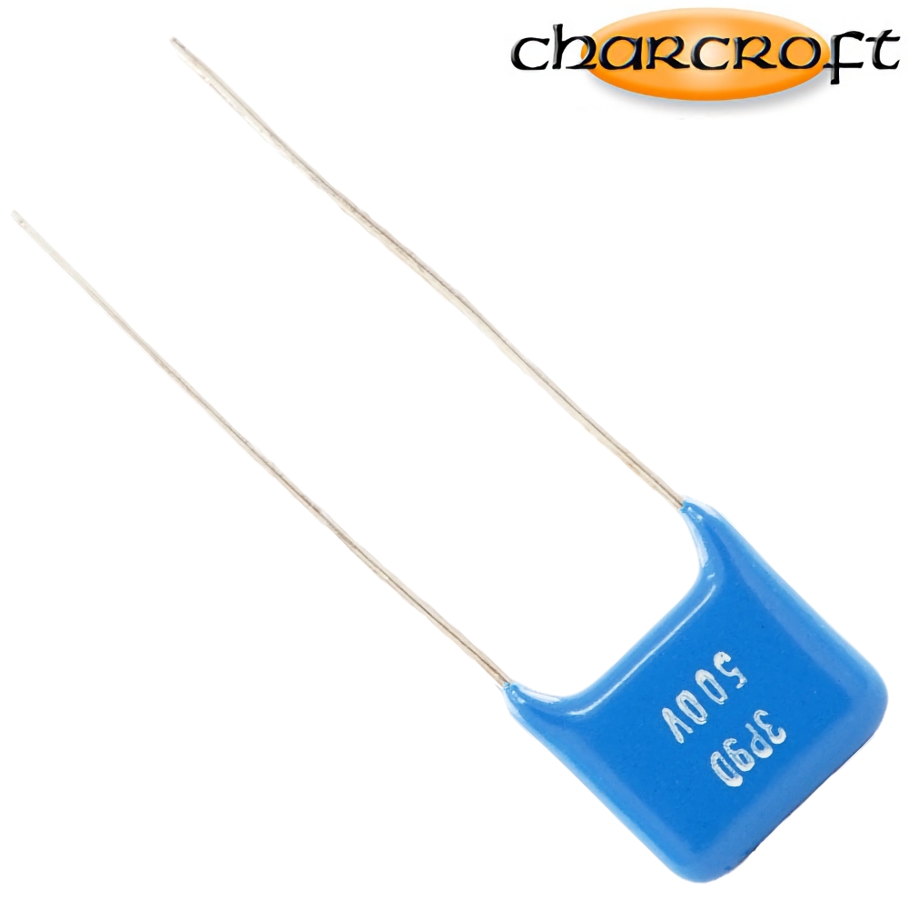 CA1D 3.9PF: 3.9pF 500Vdc Charcroft Audio Silver Mica Capacitor