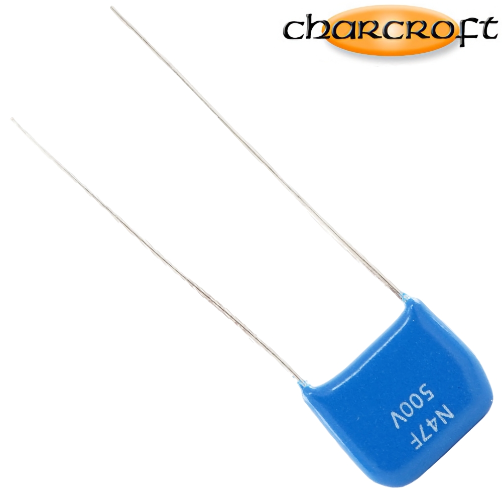 CA1D 470PF: 470pF 500Vdc Charcroft Audio Silver Mica Capacitor