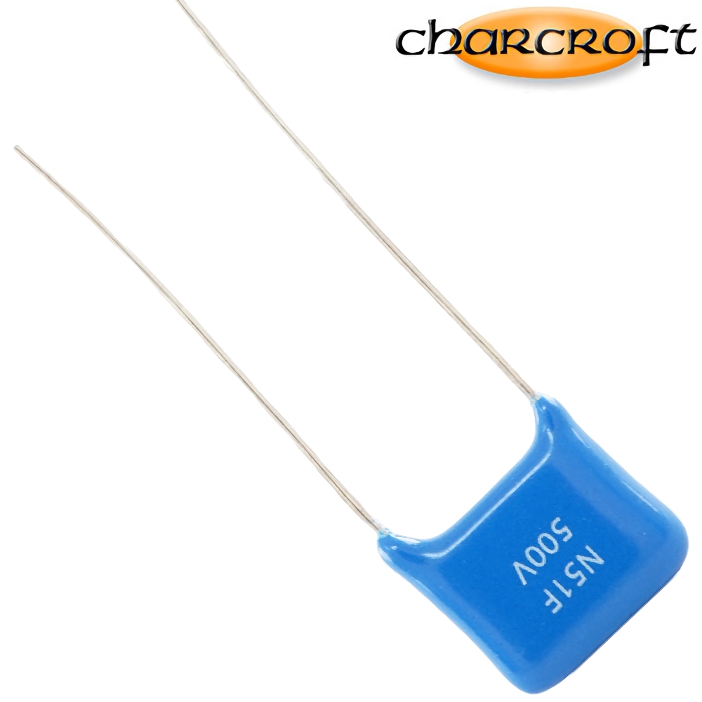 CA1D 510PF: 510pF 500Vdc Charcroft Audio Silver Mica Capacitor