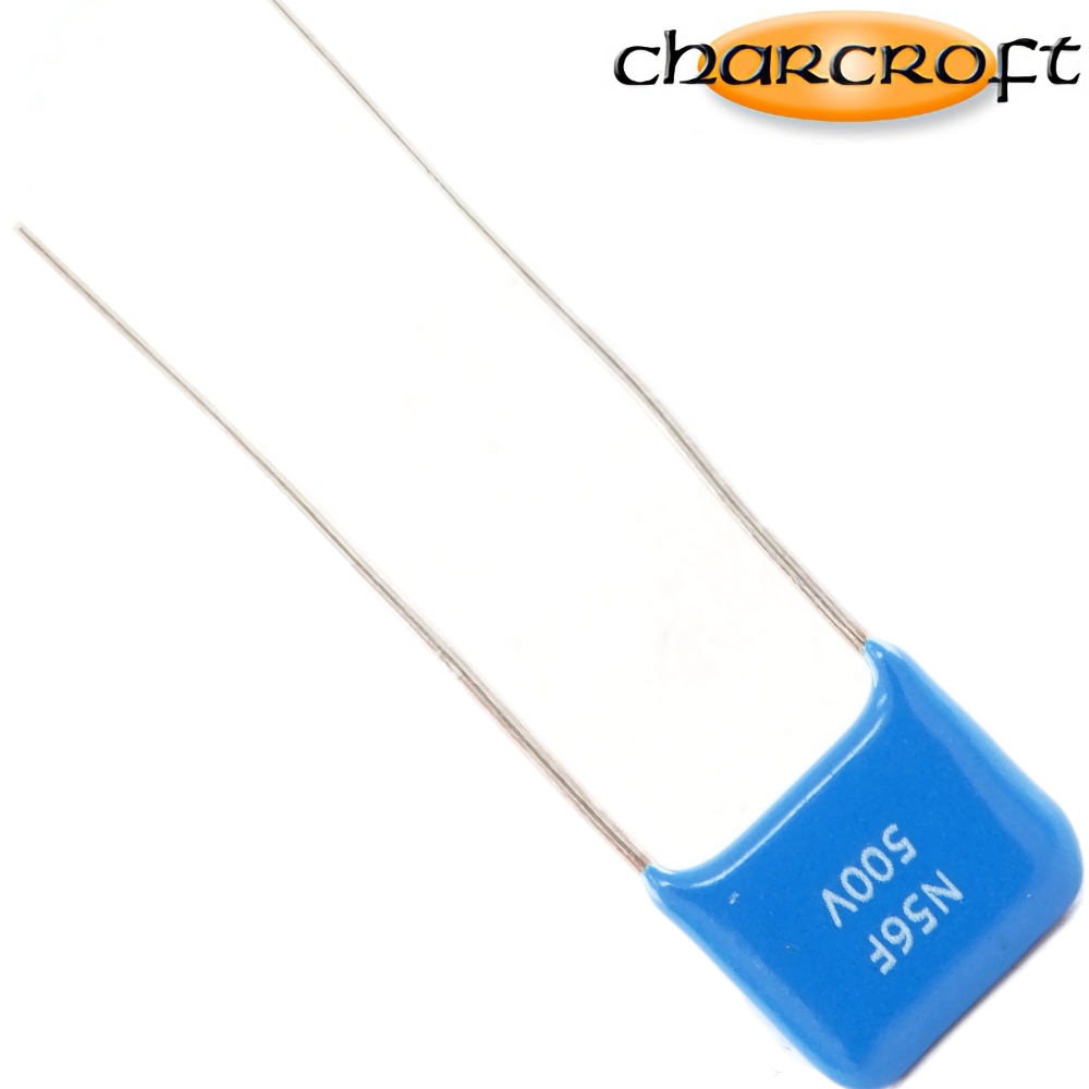 CA1D 560PF: 560pF 500Vdc Charcroft Audio Silver Mica Capacitor