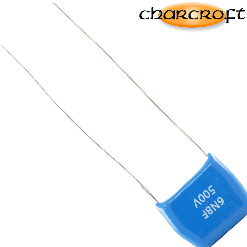 CA1D 6800PF: 6800pF 500Vdc Charcroft Audio Silver Mica Capacitor