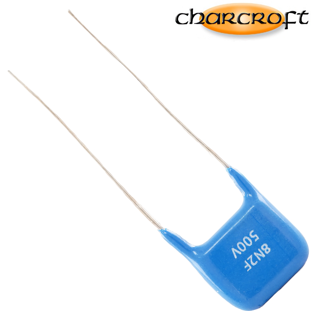 CA1D 8200PF: 8200pF 500Vdc Charcroft Audio Silver Mica Capacitor