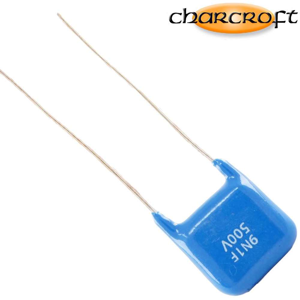 CA1D 9100PF: 9100pF 500Vdc Charcroft Audio Silver Mica Capacitor