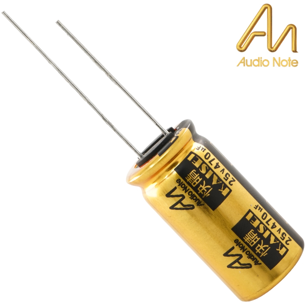 CAP-100-R-470U-25V: 470uF 25Vdc Audio Note Kaisei POLAR Electrolytic Capacitor