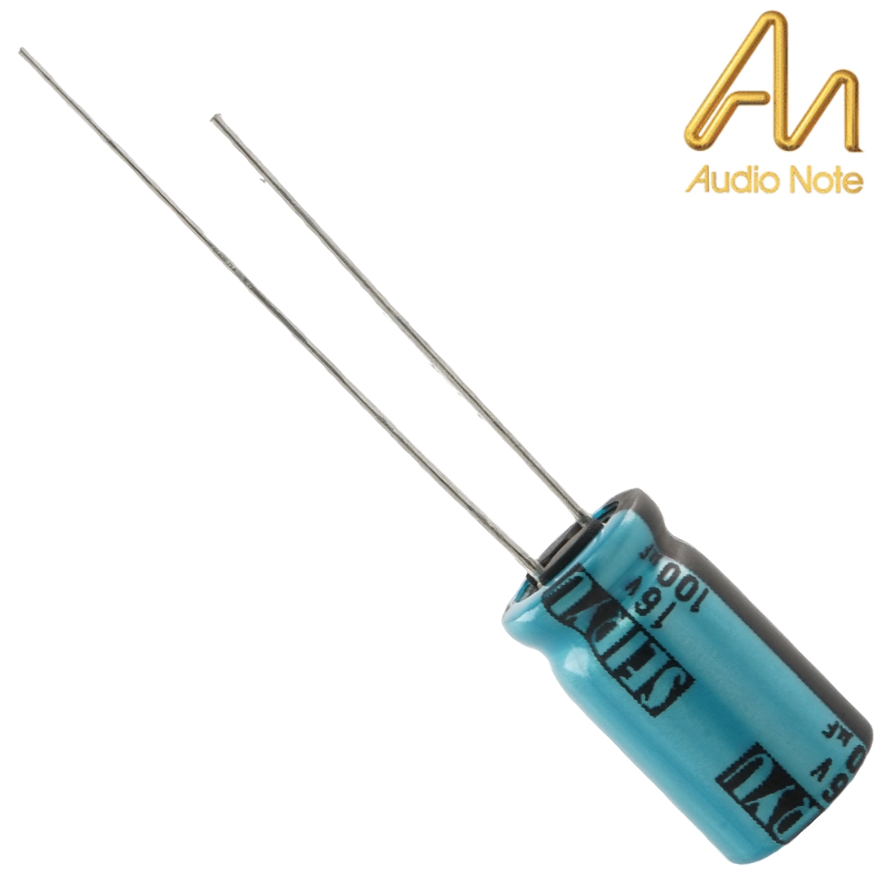 CAP-100-S-100U-16V: 100uF 16Vdc Audio Note Seiryu POLAR Electrolytic Capacitor