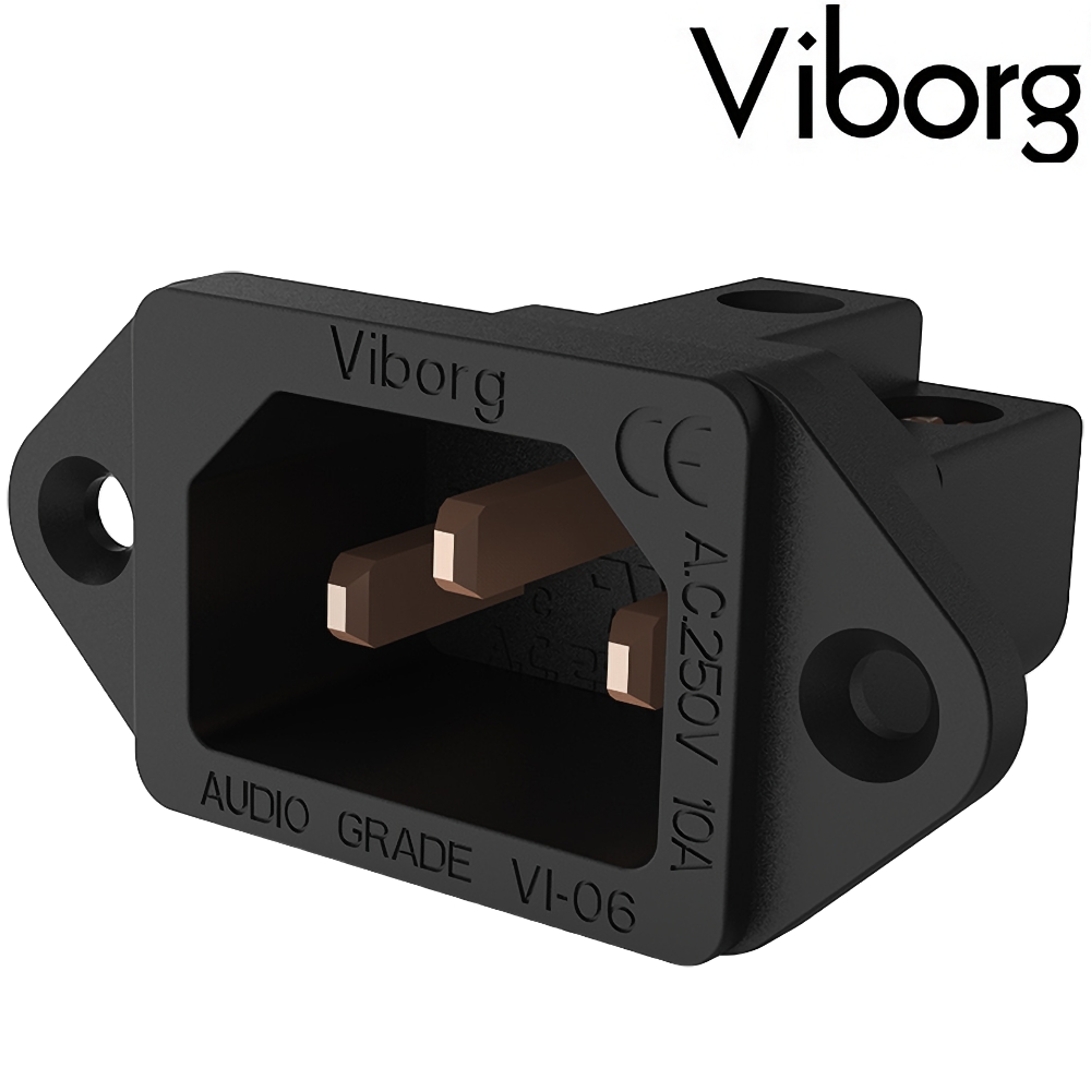 VI06BC: Viborg IEC Inlet socket Pure Copper