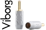 Viborg DC25G 2.5mm DC Connector, Gold-plated