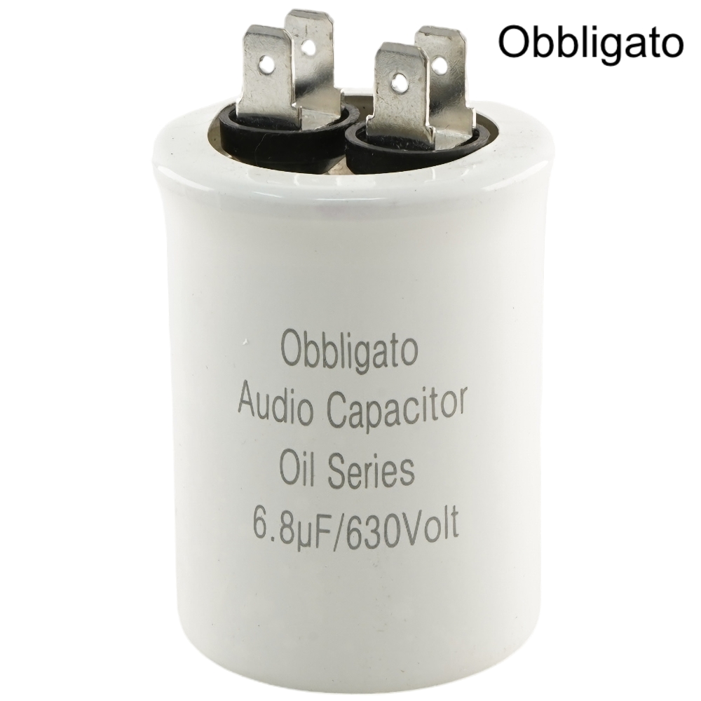 OBO-030: 6.8uF 630Vdc Obbligato Film Oil Capacitor