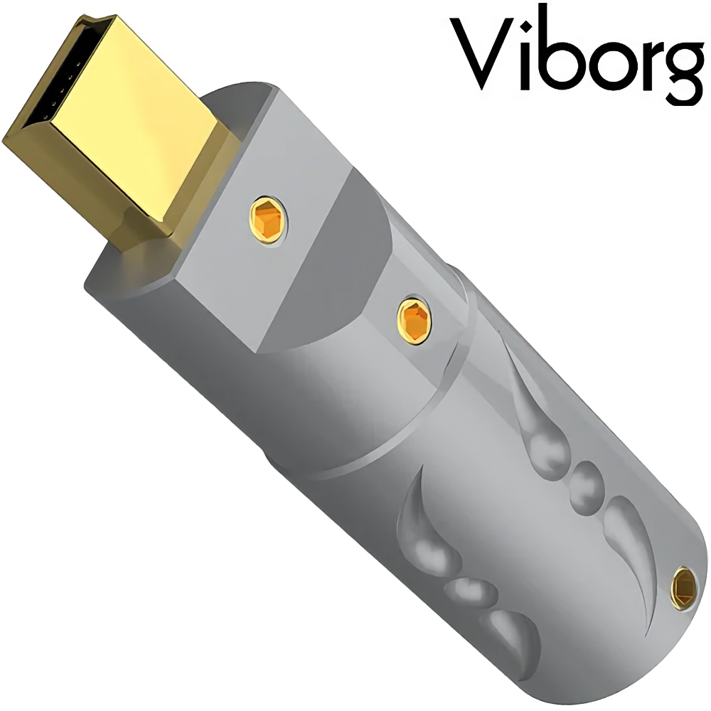 Viborg MN08 Mini USB Connector, Gold 24K Plated