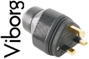 Viborg UK01G UK Mains Connector Pure Copper, Gold-plated