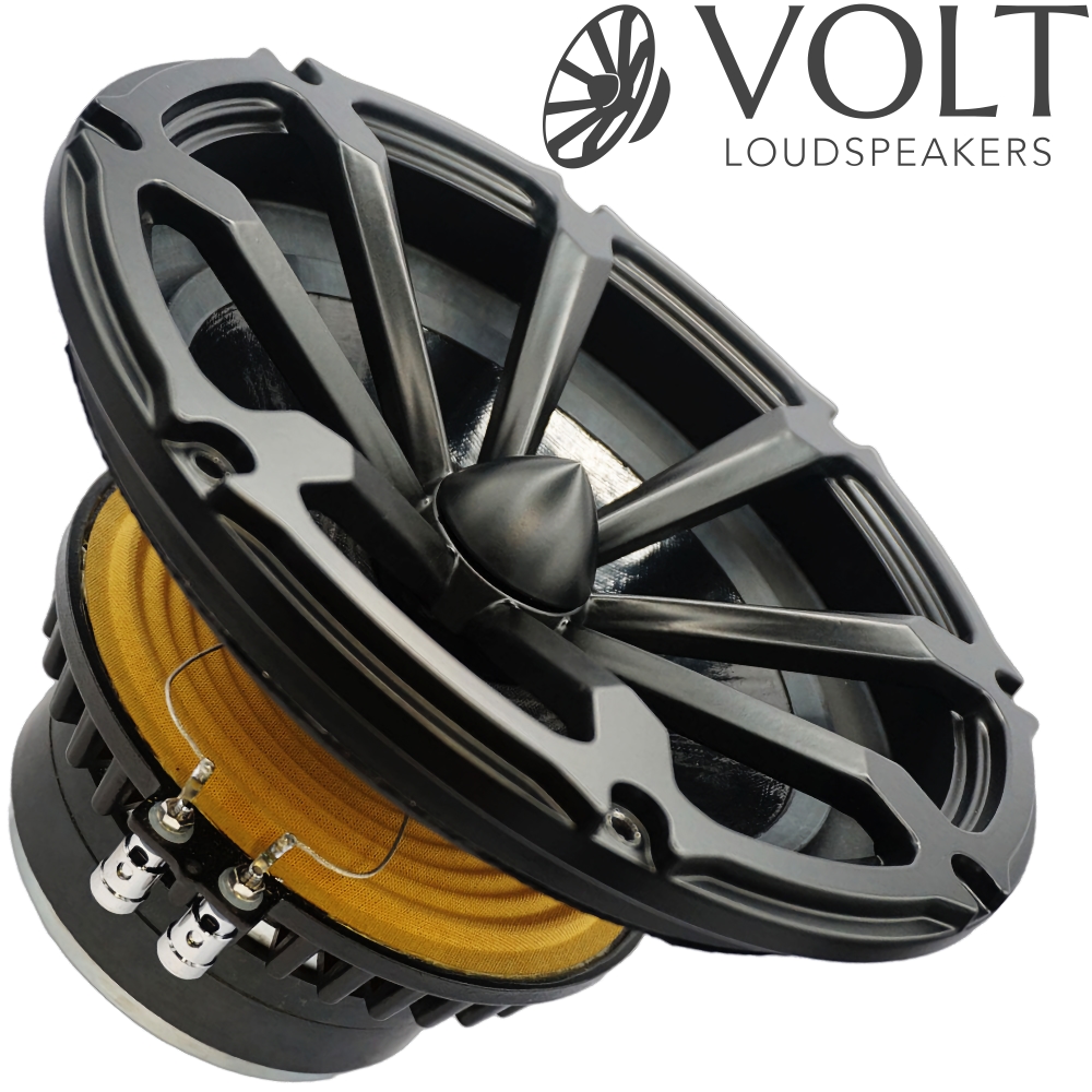 RV2550: Volt Loudspeakers 10" Radial Bass Driver, 8 Ohms